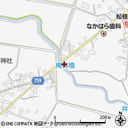 福岡県久留米市荒木町荒木987周辺の地図