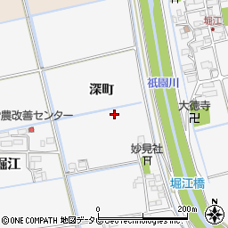佐賀県小城市深町周辺の地図