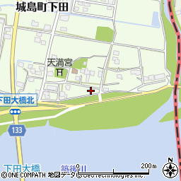 福岡県久留米市城島町下田403周辺の地図