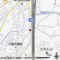 福岡県久留米市荒木町荒木746-6周辺の地図