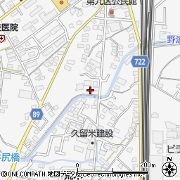 福岡県久留米市荒木町荒木837周辺の地図