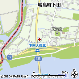 福岡県久留米市城島町下田474周辺の地図