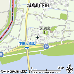 福岡県久留米市城島町下田467周辺の地図