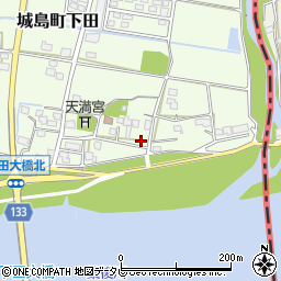 福岡県久留米市城島町下田190周辺の地図