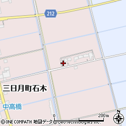 佐賀県小城市三日月町石木185周辺の地図