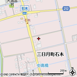 佐賀県小城市三日月町石木133周辺の地図