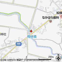 福岡県久留米市荒木町荒木989周辺の地図
