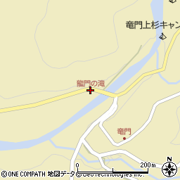 龍門の滝周辺の地図