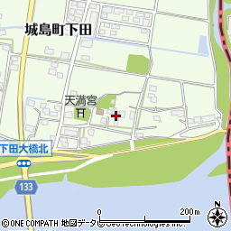 福岡県久留米市城島町下田401周辺の地図