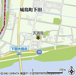 福岡県久留米市城島町下田459周辺の地図