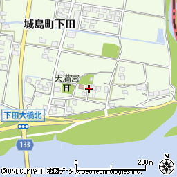 福岡県久留米市城島町下田389周辺の地図