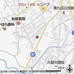 福岡県久留米市荒木町荒木874周辺の地図