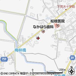 福岡県久留米市荒木町荒木958-1周辺の地図