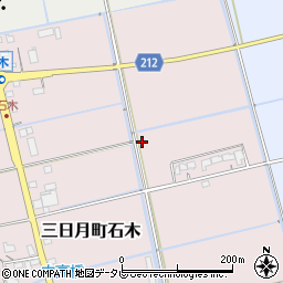 佐賀県小城市三日月町石木周辺の地図