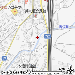 福岡県久留米市荒木町荒木830周辺の地図