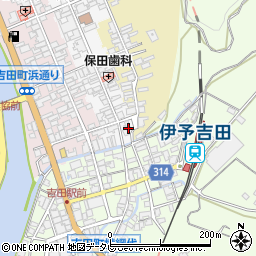 愛媛県宇和島市吉田町本町85周辺の地図