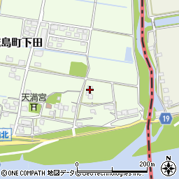 福岡県久留米市城島町下田206周辺の地図