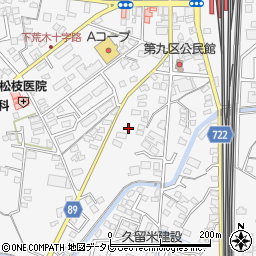 福岡県久留米市荒木町荒木856-4周辺の地図