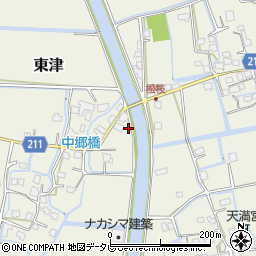 佐賀県三養基郡みやき町東津852周辺の地図