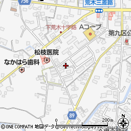 福岡県久留米市荒木町荒木869-3周辺の地図