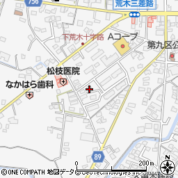 福岡県久留米市荒木町荒木869周辺の地図