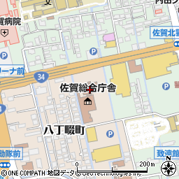 佐賀県道路公社周辺の地図