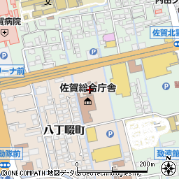 佐賀県税事務所　課税課周辺の地図