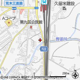 福岡県久留米市荒木町荒木806周辺の地図
