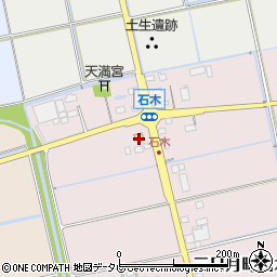 佐賀県小城市三日月町石木76周辺の地図