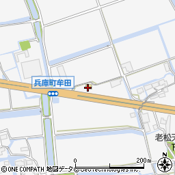 人力うどん兵庫店周辺の地図