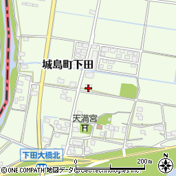 福岡県久留米市城島町下田212周辺の地図