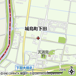 福岡県久留米市城島町下田352周辺の地図