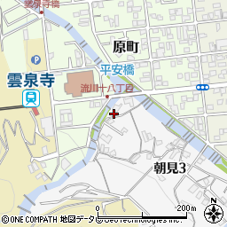 乙原川周辺の地図