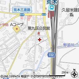 福岡県久留米市荒木町荒木850周辺の地図