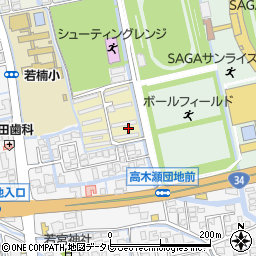 佐賀県佐賀市高木瀬団地6周辺の地図