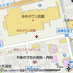 ゆめタウン佐賀第１平面駐車場周辺の地図