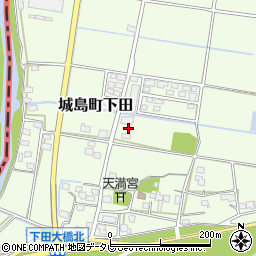 福岡県久留米市城島町下田211周辺の地図