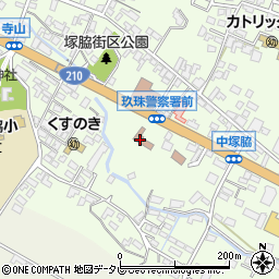 玖珠警察署周辺の地図