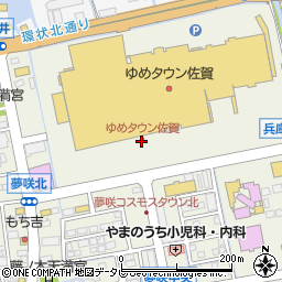ゆめタウン佐賀周辺の地図