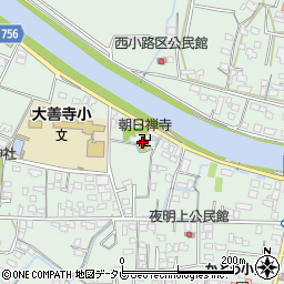 朝日寺周辺の地図