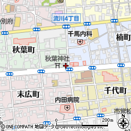 秋葉神社２号館周辺の地図