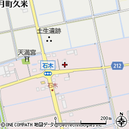 佐賀県小城市三日月町石木10-3周辺の地図