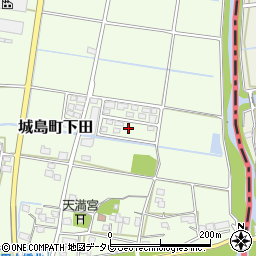 福岡県久留米市城島町下田216周辺の地図