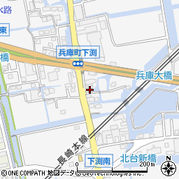 佐賀県佐賀市兵庫町渕1533-2周辺の地図