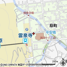 大分県別府市原町15-15周辺の地図