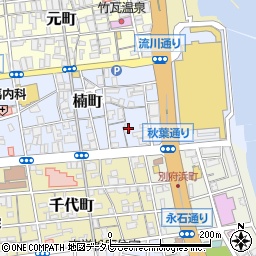 大分県別府市楠町14周辺の地図