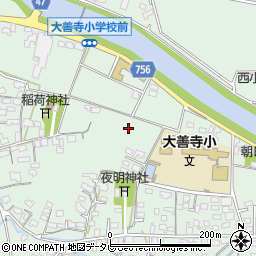 福岡県久留米市大善寺町周辺の地図