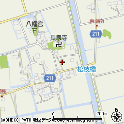 佐賀県三養基郡みやき町東津1322周辺の地図