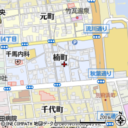 大分県別府市楠町12-1周辺の地図