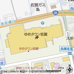 ゆめタウン佐賀立体駐車場周辺の地図
